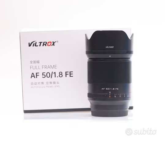 OBIETTIVO VILTROX AF 50 MM F/1.8 FE. SONY E-MOUNT