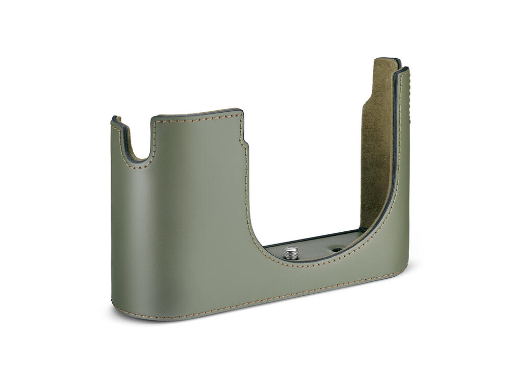 Leica Fondina Q3, pelle olive green