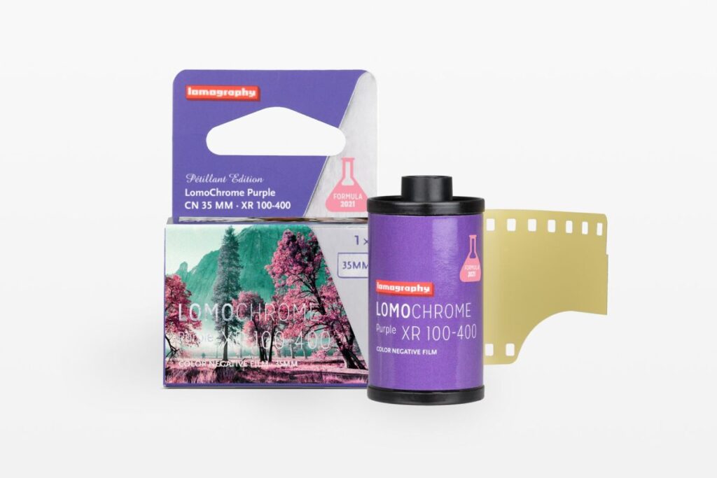 LomoChrome Purple Pétillant 35 mm ISO 100–400