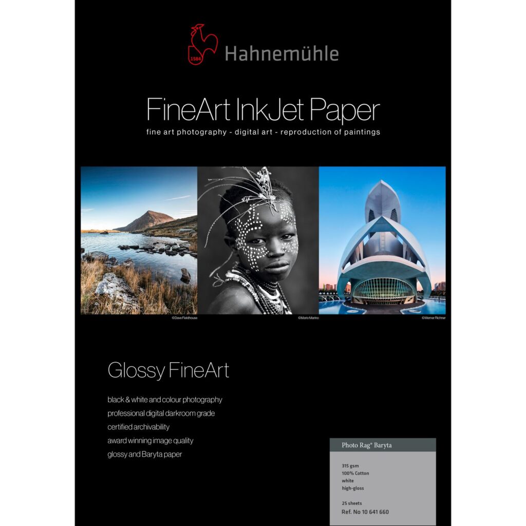 Hahnemuhle carta Glossy FineArt Inkjet Paper Sample Pack