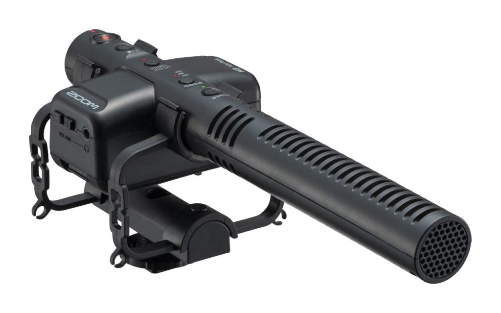 Zoom - M3 MICTRAK - Registratore a due canali in formato microfono Shotgun per videocamera