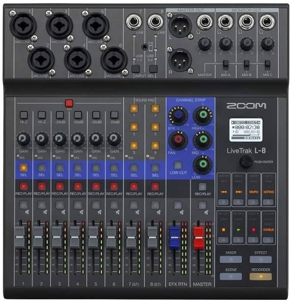 Zoom - L8 - Mixer digitale 8 canali