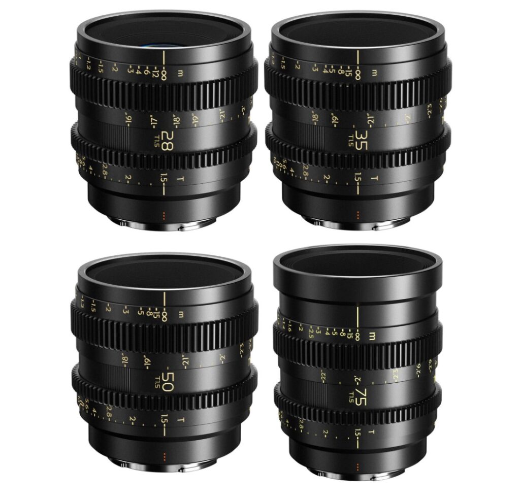 Thypoch Set 4 obiettivi Simera-C 28/35/50/75mm Sony E-Mount