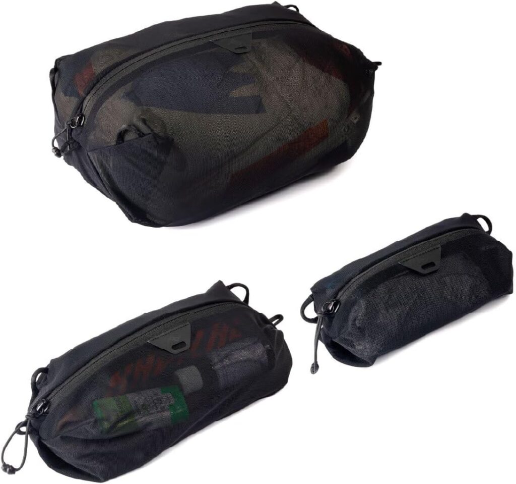 PEAK DESIGN ULTRALIGHT MESH PACKING CUBE BUNDLE XXS ‎BUMP-B3-BK-1
