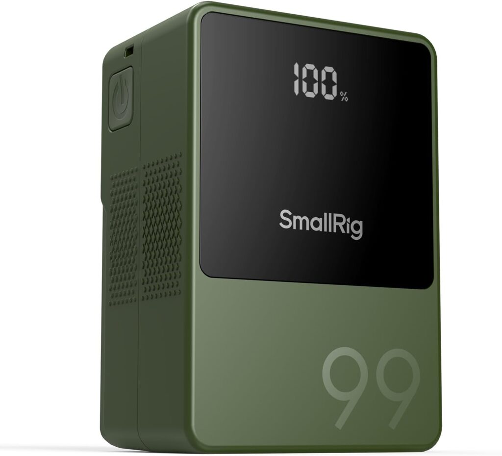SMALLRIG VB99 Batteria V Mount con Display OLED, 6700 mAh Batteria V Lock 4930