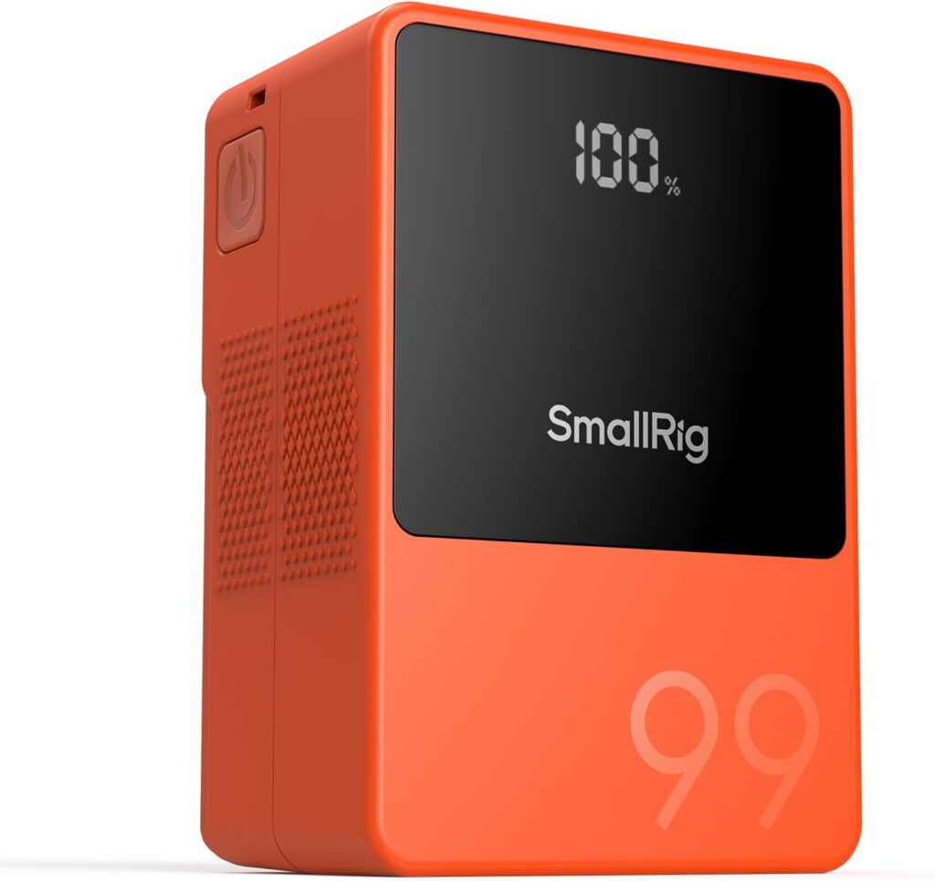 SMALLRIG VB99 Batteria V Mount con Display OLED, 6700 mAh Batteria V Lock 4929