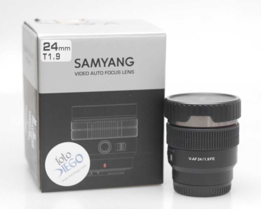 OBIETTIVO SAMYANG V-AF 24 MM T/1.9 FE. SONY E-MOUNT.