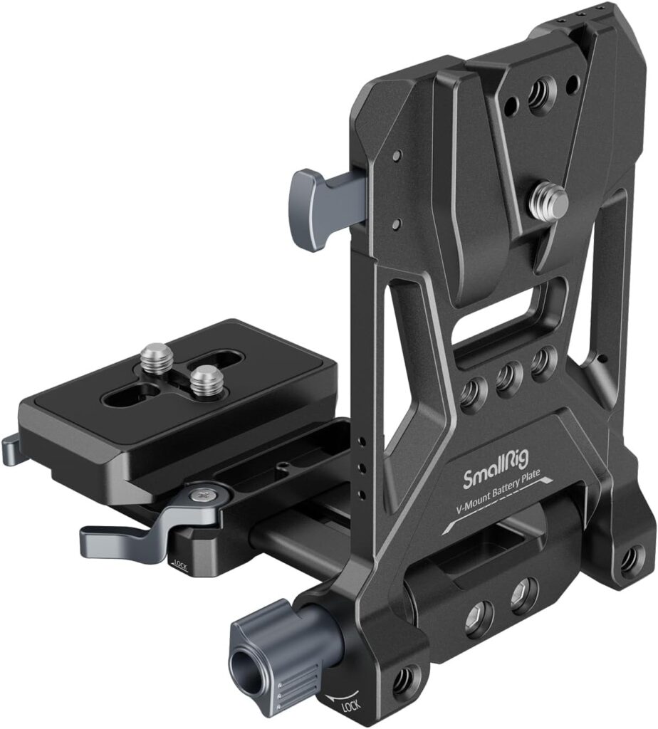 SMALLRIG Piastra Batteria V-Mount, Piastra di Montaggio Batteria Compatta V Lock 4064B