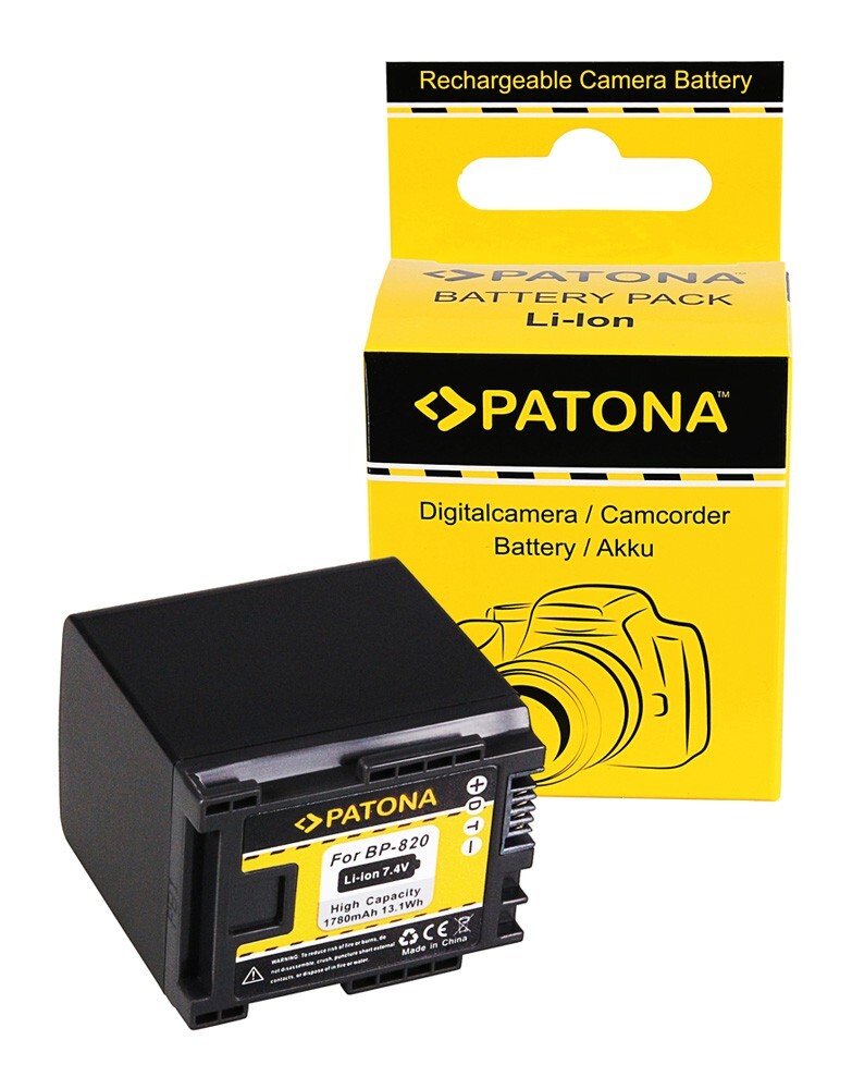 PATONA BATTERY CANON BP-820 CANON HF-G30 CANON XA20 CANON XA2