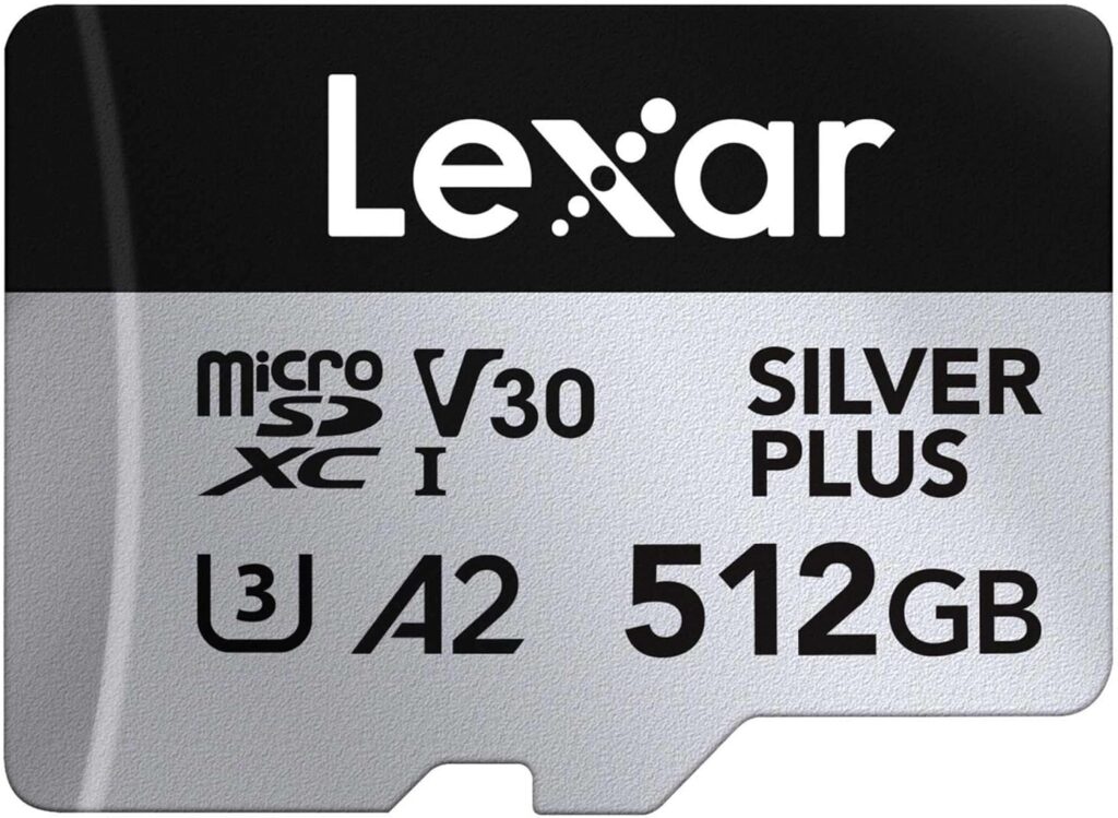 LEXAR 512GB MICROSDXC SILVER PLUS A2 V30