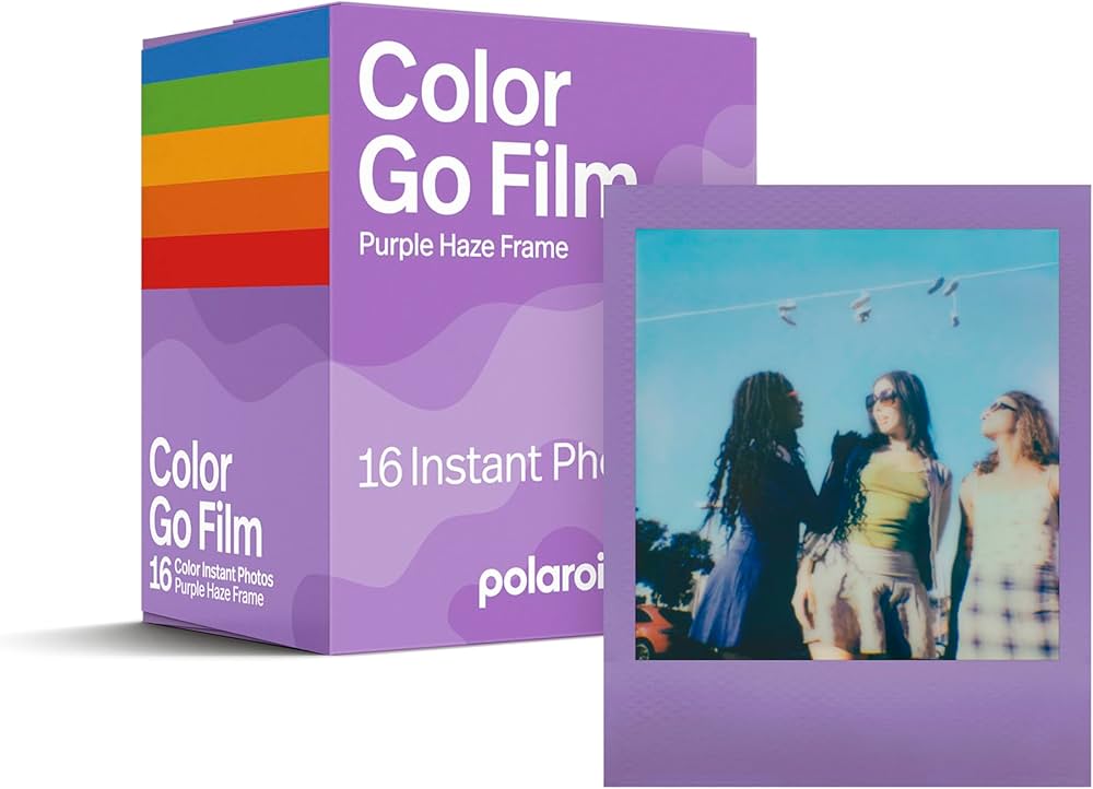 Polaroid film for go, purple frame, double pack