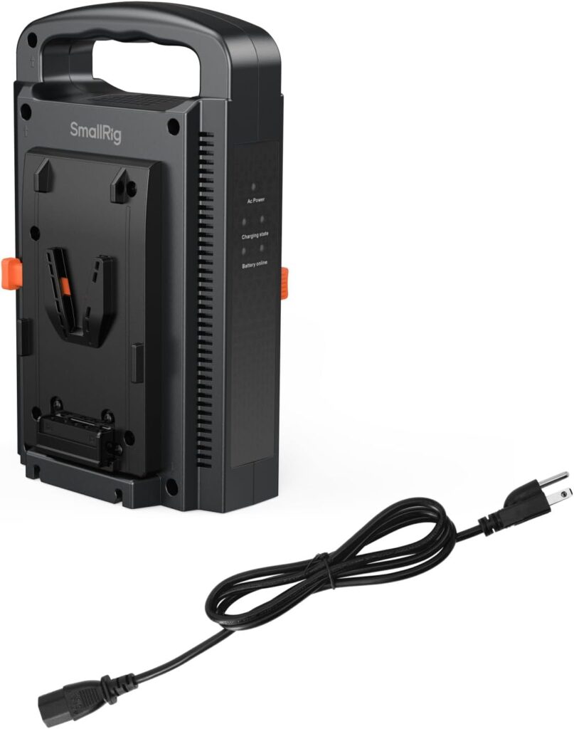SMALLRIG Caricabatteria con Attacco a V-Lock 4578