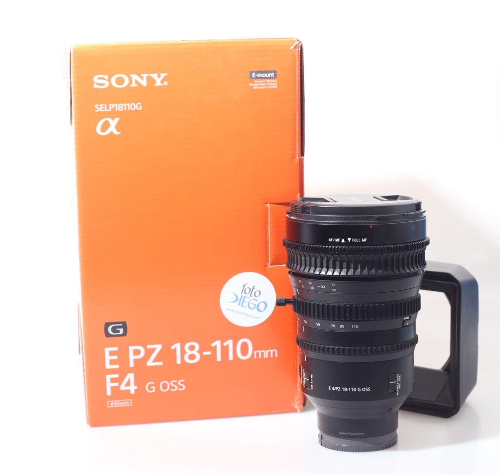 OBIETTIVO SONY E PZ 18-110 MM F/4 G OSS. E-MOUNT APSC.