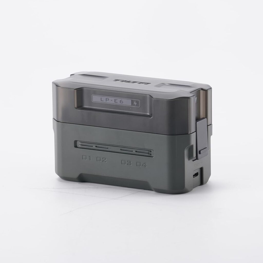 Tilta Stazione di Ricarica Portatile per LP-E6 PER 4 BATTERIE- Verde TBC-E6-GN
