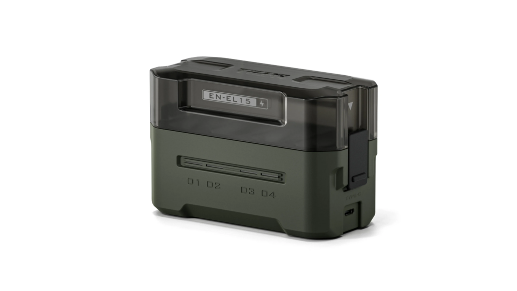 Tilta Stazione di Ricarica Portatile per EN-EL15 PER 4 BATTERIE- Verde TBC-EL15-GN