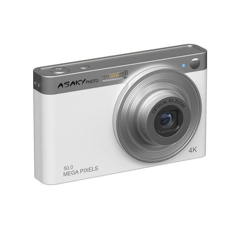 ASAKY PHOTO DIGITAL CAMERA ROCKET D-8 50MP 2,8" IPS TFT OPTICAL ZOOM 8X WHITE