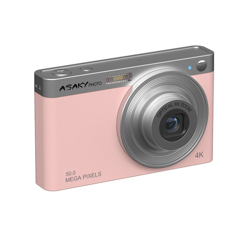 ASAKY PHOTO DIGITAL CAMERA ROCKET D-8 50MP 2,8" IPS TFT OPTICAL ZOOM 8X PINK