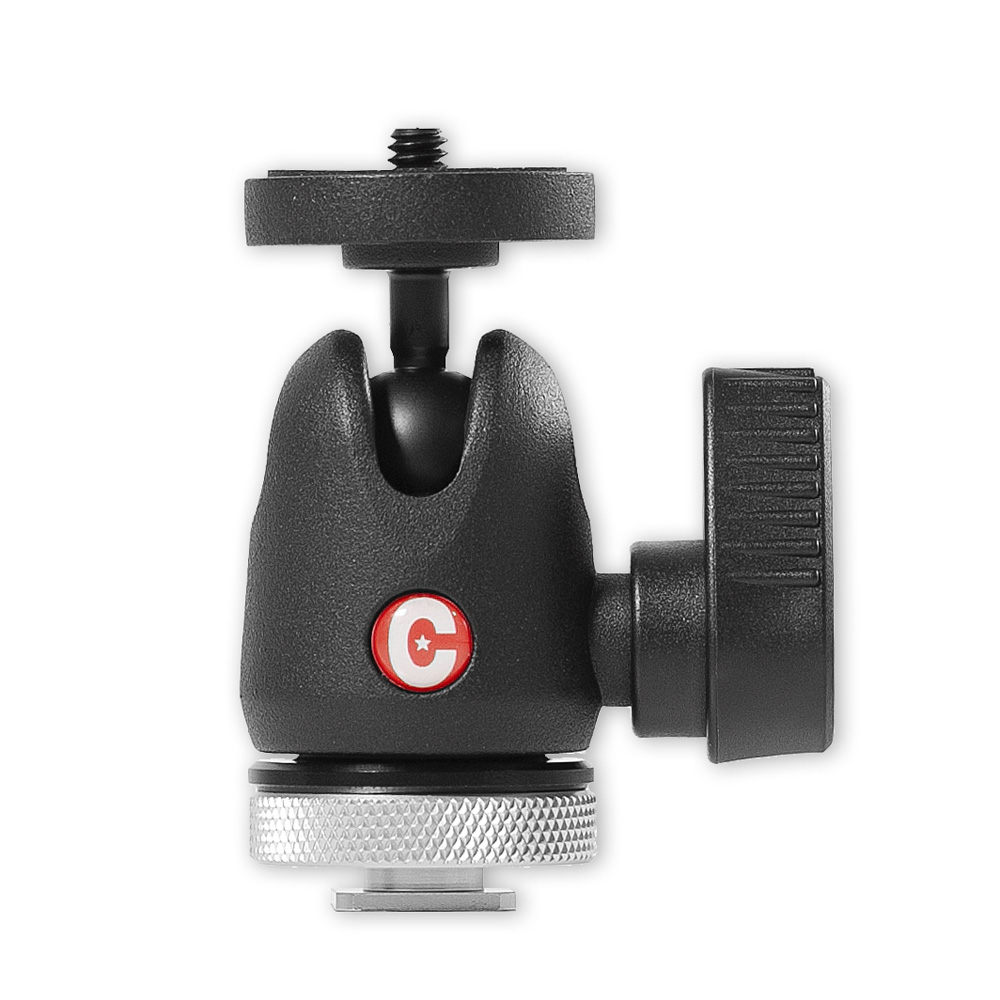 Caruba Centre Ball Head with Cold Shoe Mount