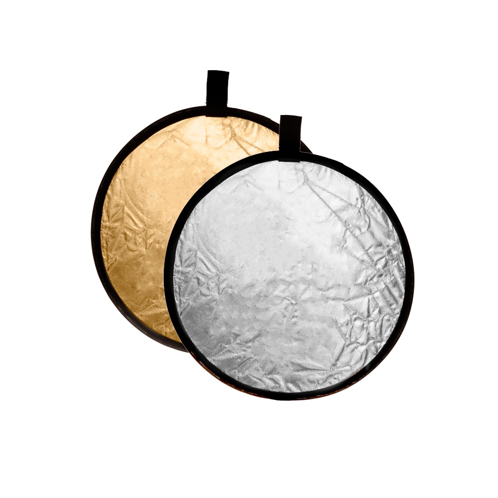 Caruba Collapsible Reflector 2-in-1 Gold & Silver - 45cm