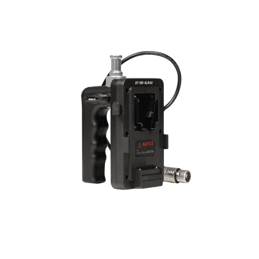 NANLITE BATTERY GRIP PER V-MOUNT CON 4 PIN XLR PER FORZA 150 E FC120B