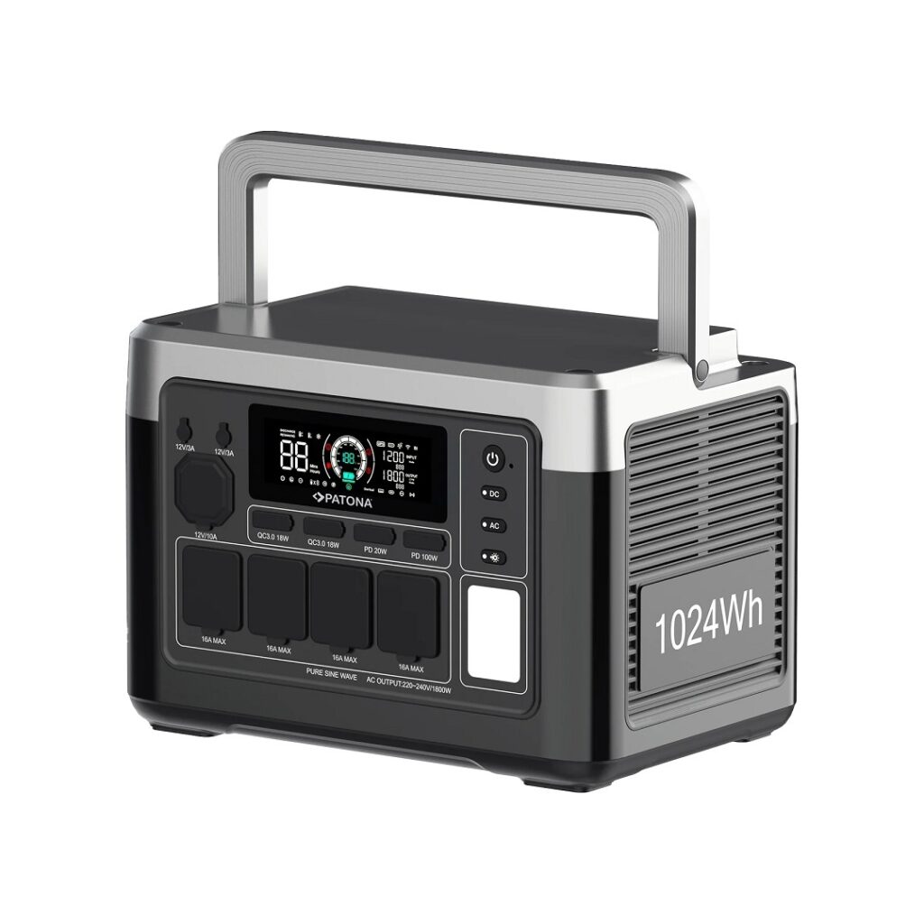 PATONA PLATINUM POWERSTATION AUTARC 1800 4XAC1800W 1024WH USB-C:1XPD100W 1XPD20W USB-A:2×18W