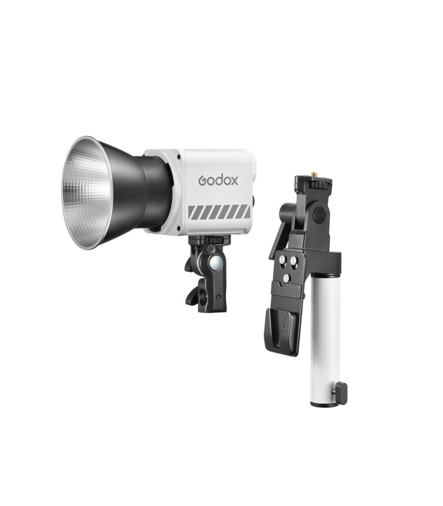 Godox Portable LED Light（Bi Color）with AK-B02 Holding Handle and Battery Support Kit ML60IIBI Kit2