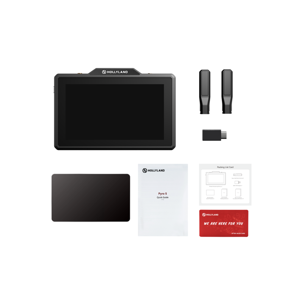 Hollyland Pyro 5 Monitor Wireless Transceiving, 5.5" e 1500 nits, Porte SDI e HDMI