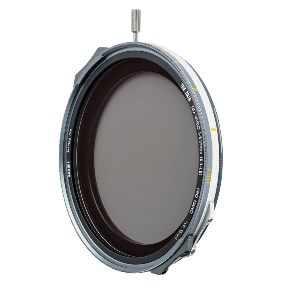 Nisi JetMag Pro – Filtro ND-VARIO 1-5 stop (0.3-1.5) True Color Nano-coating 82mm