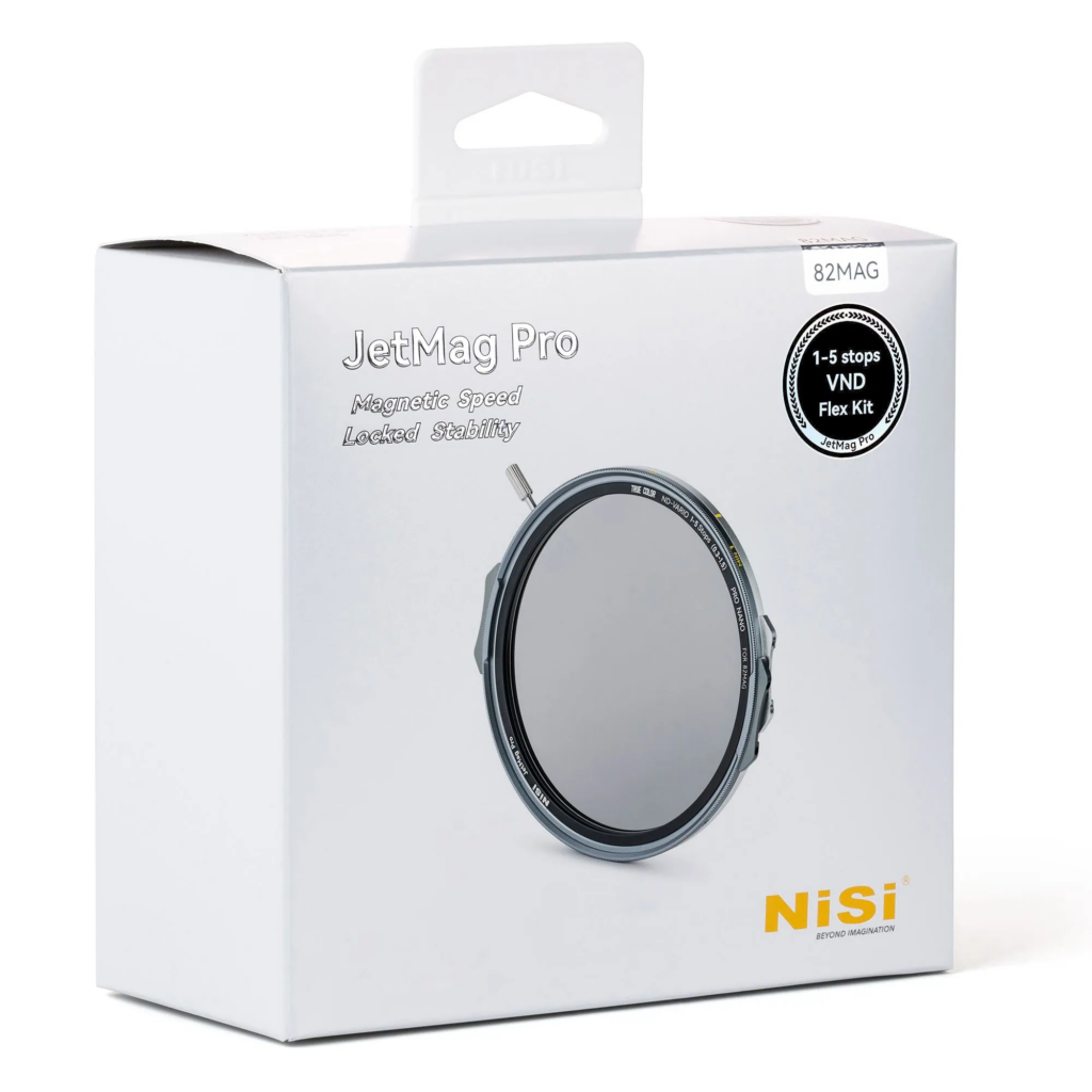 Nisi JetMag Pro – Kit Flex ND Variabile Magnetico 1-5 Stop con anelli e tappi 82mm