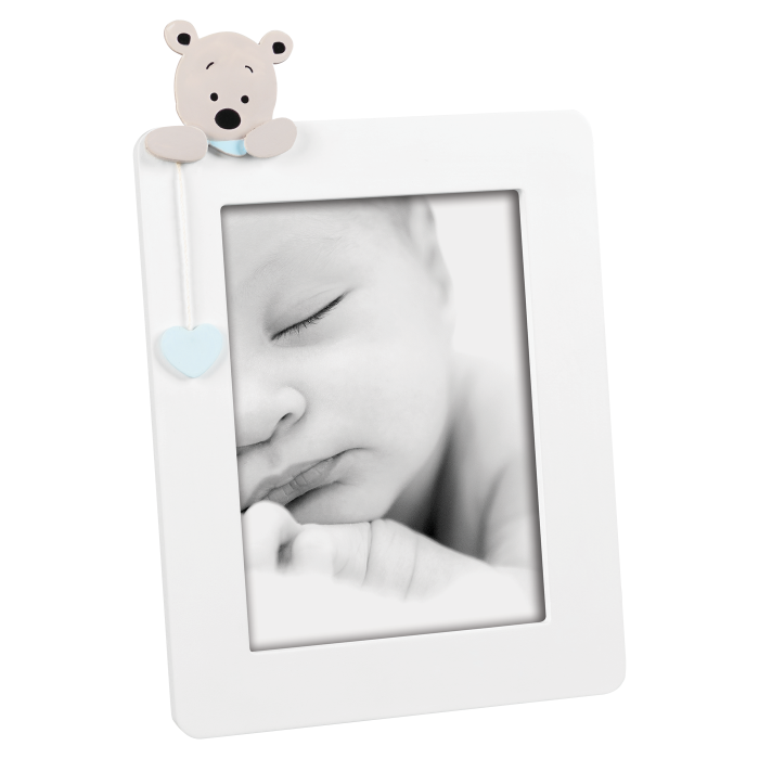Mascagni Portafoto In Mdf Laccato Celeste13X18 Cod.A1646-F
