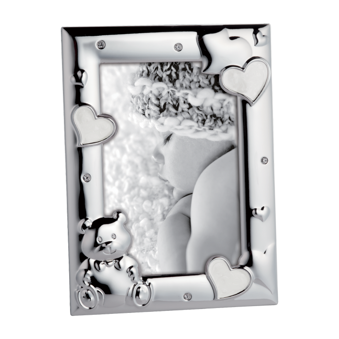 Mascagni Portafoto In Metallo Lucido Argento  CROMO10X15 Cod.M867-A