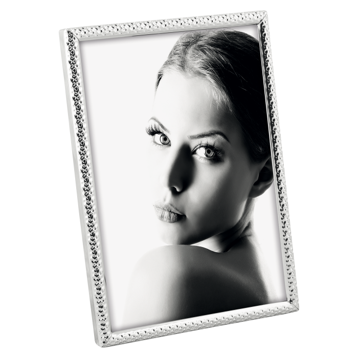 Mascagni Portafoto In Metallo Lucido Argento  CROMO20X25 Cod.A1116-A