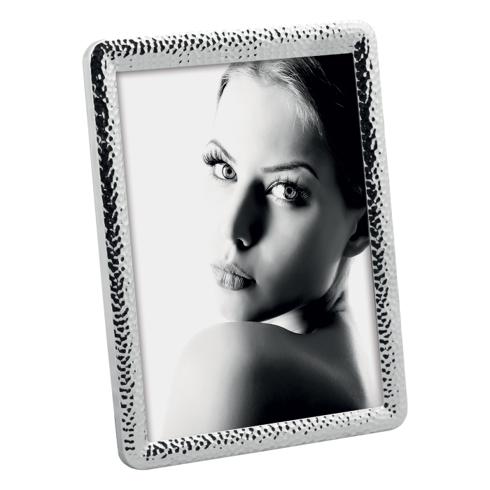 Mascagni Portafoto In Metallo Lucido Argento  CROMO13X18 Cod.A1468-A