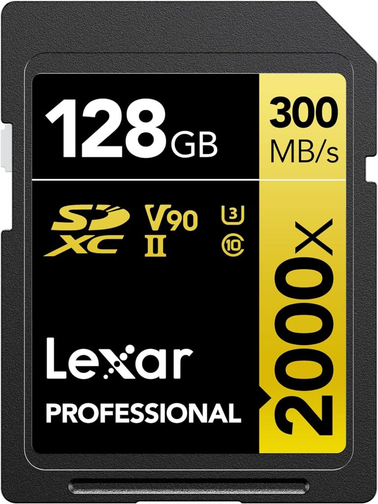 LEXAR 128GB 2000x SDHC UHS-II C10 V90 U3