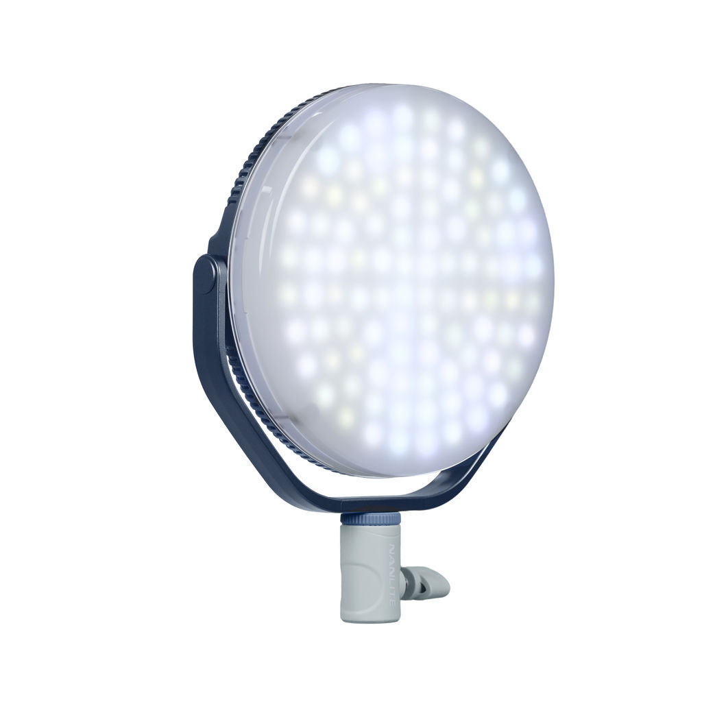 NANLITE MIRO 30C LED FULL-COLOR ROUND PANEL LIGHT MIDNIGHT BLUE