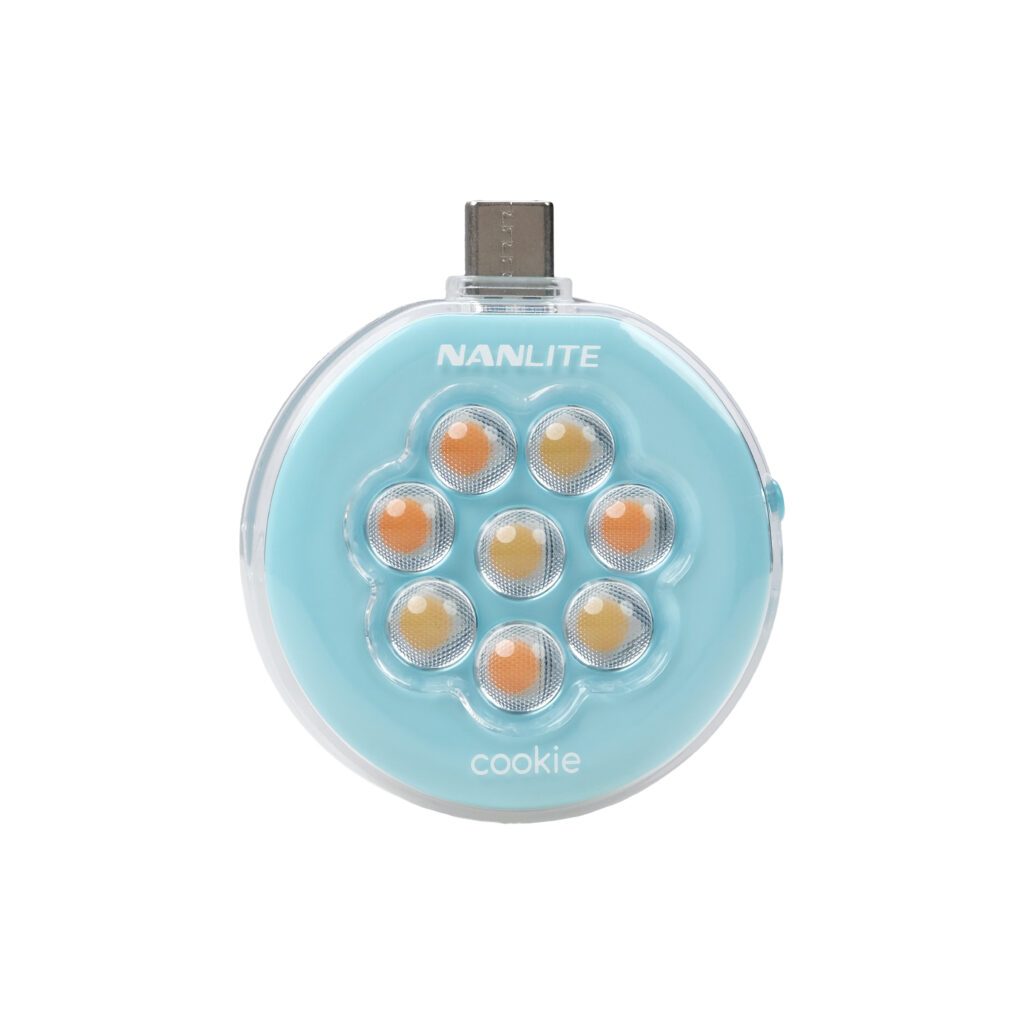 NANLITE COOKIE LED MINI LIGHT CYAN BLUE