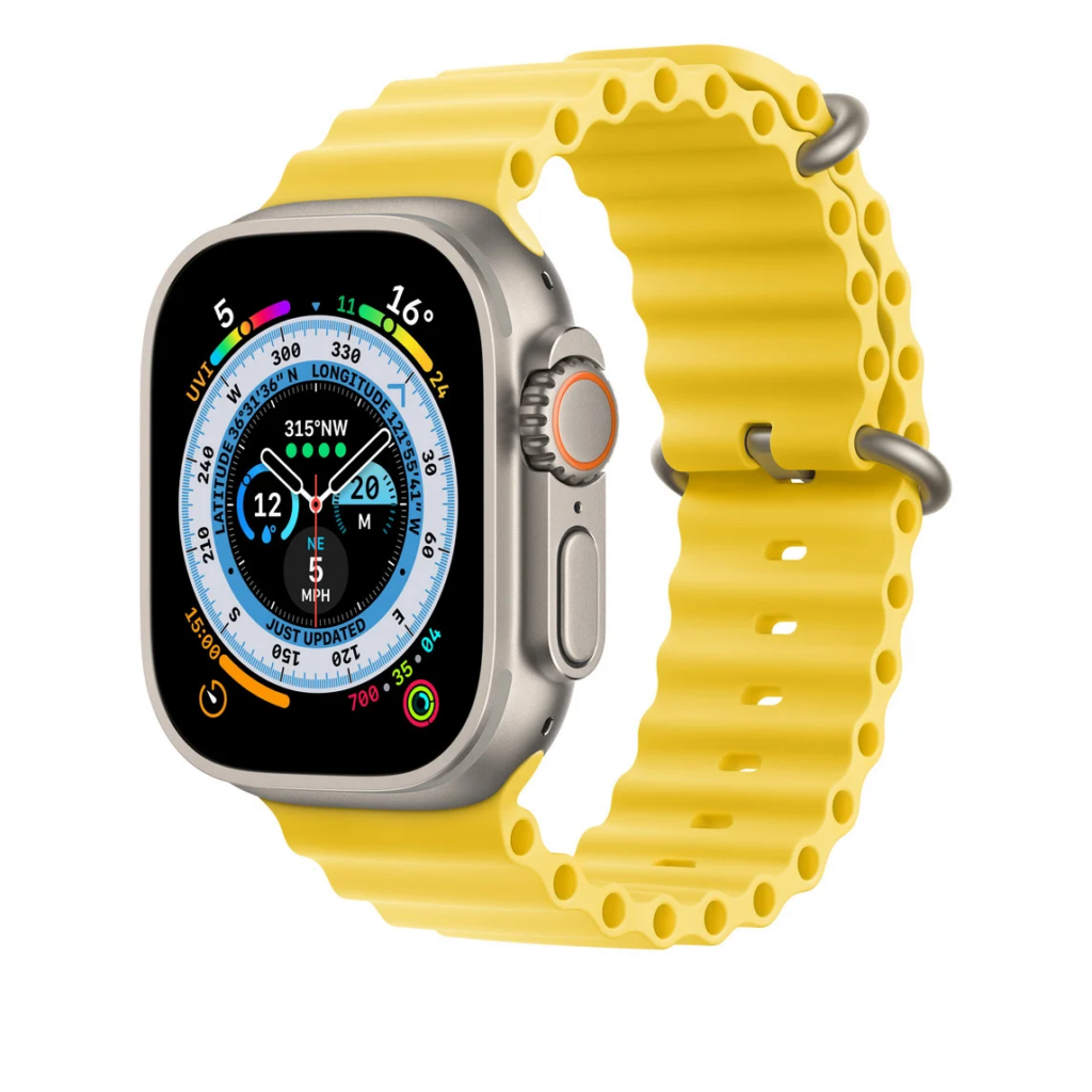 Apple Watch Ultra Ricondizionato Silver + 49mm Giallo 49mm (garanzia 12 mesi)
