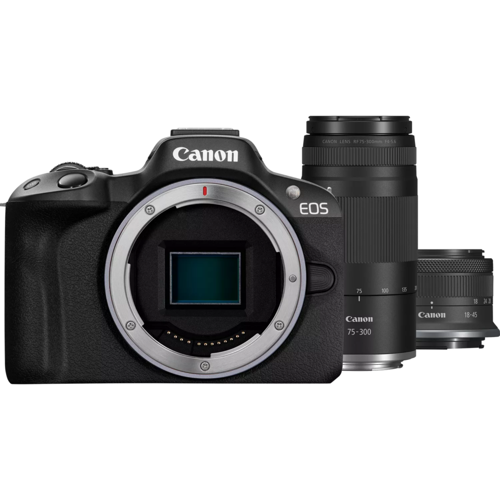 Canon EOS R50 BK + RF-S 18-45mm IS STM + RF 75-300mm F4-5.6