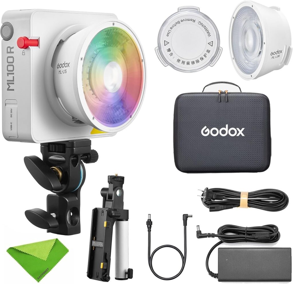Godox Portable LED Video Light ML100R kit 2