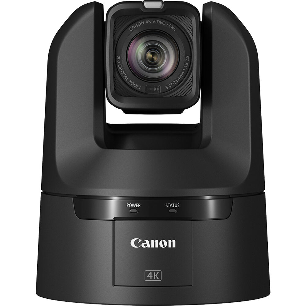 Canon CR-N350 Telecamera 4K NDI PTZ con zoom 20x (nero satinato) con auto tracking full