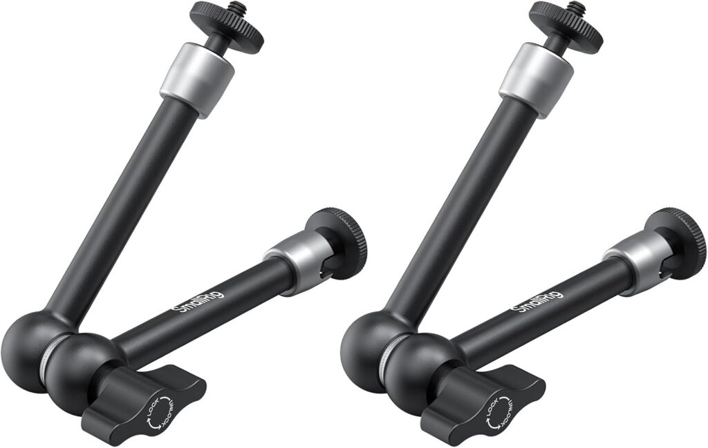 SmallRig 9.8-inch Magic Arm 2-Pack, Adjustable Articulating Friction Arm Mount with 1/4"-20 5317