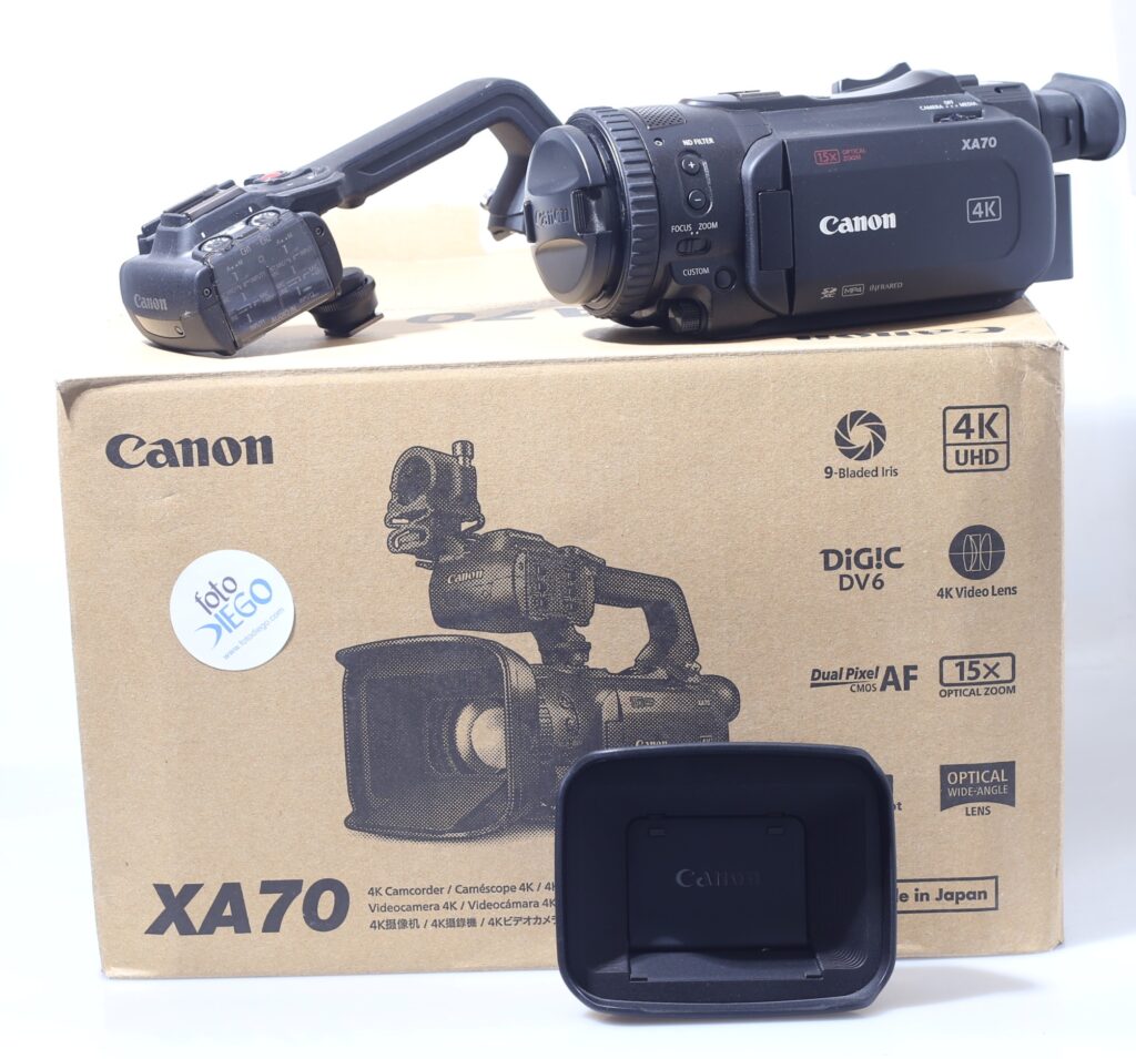 VIDEOCAMERA DIGITALE 4K CANON XA70.