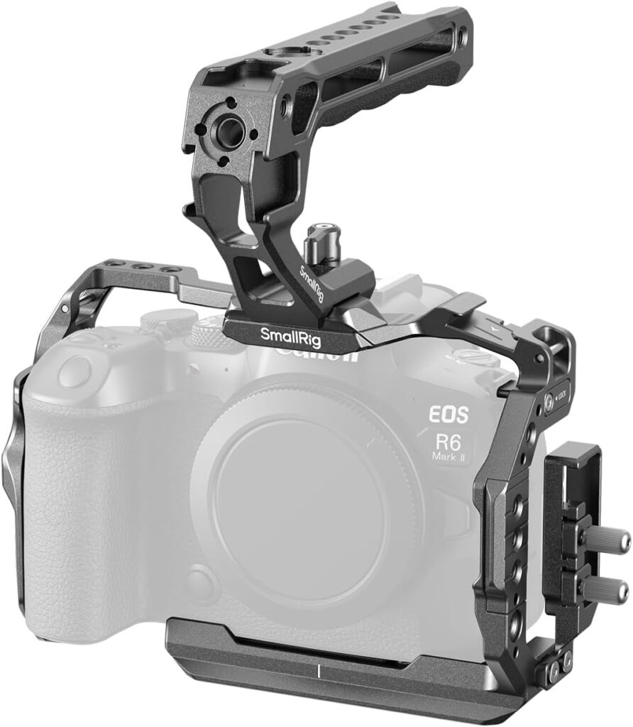 SMALLRIG R6 II Kit Cage per Canon R6 Mark II, Gabbia Completa con Maniglia Superiore 5197