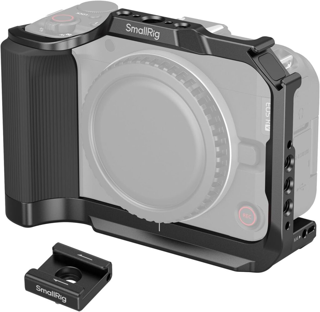 SMALLRIG Gabbia per fotocamera R50 V per Canon R50 V, impugnatura ergonomica in silicone 5427