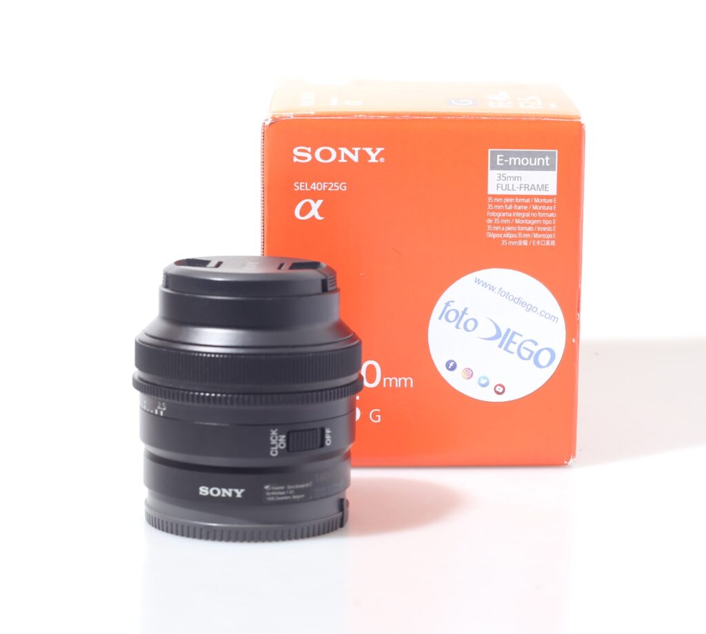 OBIETTIVO SONY FE 40 MM F/2.5 G. E-MOUNT.