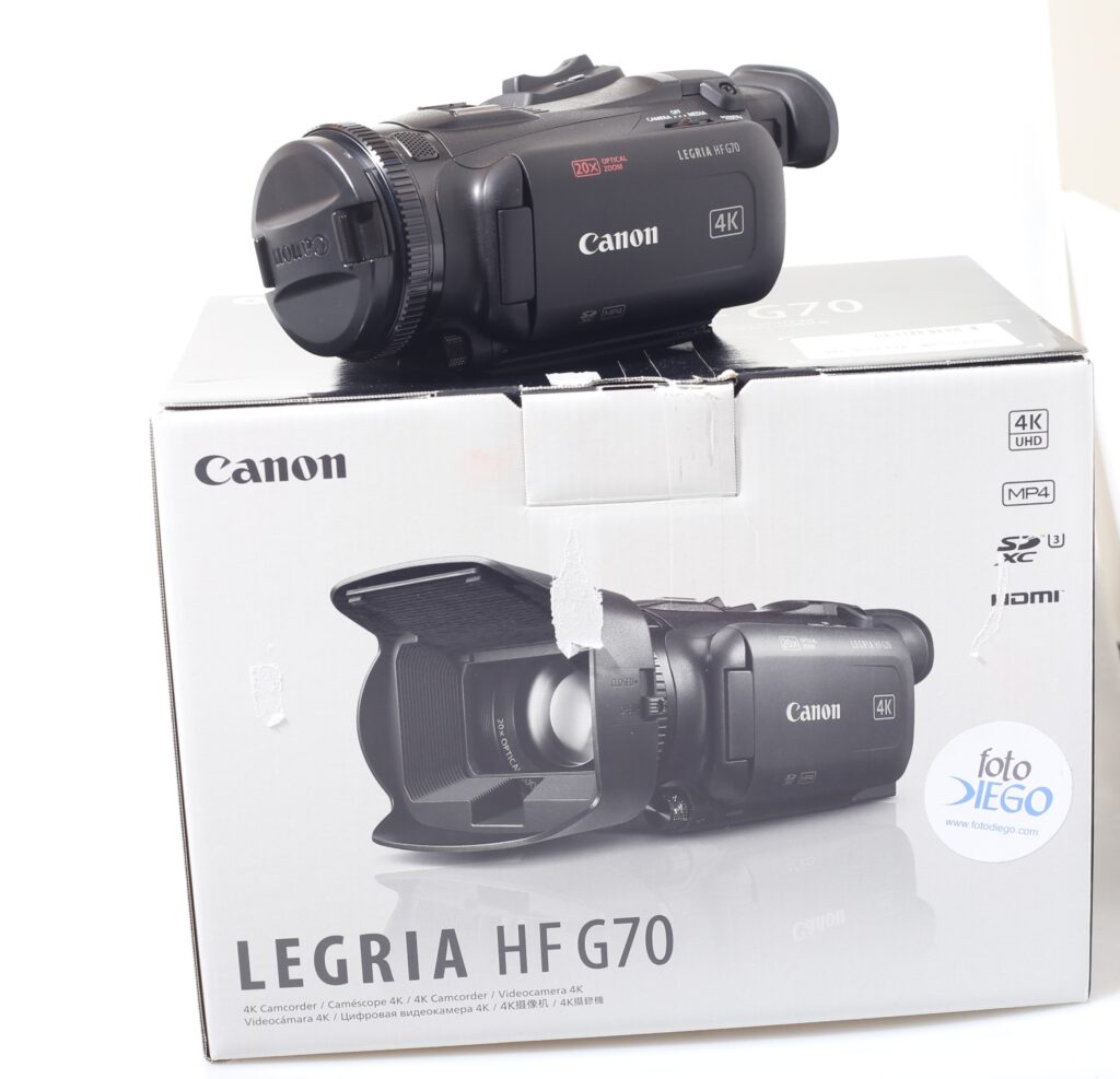 VIDEOCAMERA DIGITALE 4K CANON LEGRIA HF G70. EX DEMO.