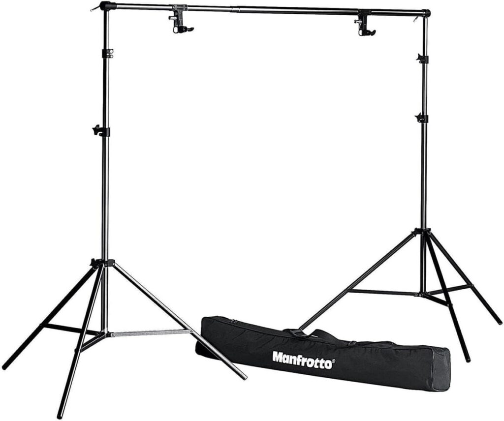 Manfrotto Kit portafondali in alluminio nero 1314B