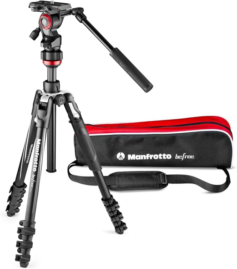 Manfrotto MVKBFRL-LIVE Befree Live Tripod Kit in alluminio con chiusura a leva