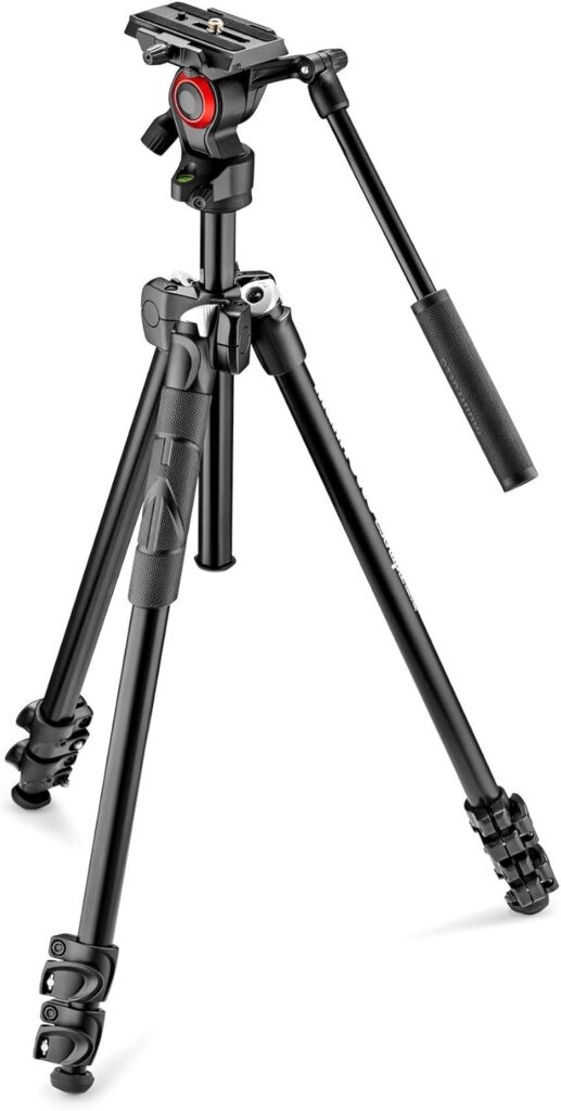 Manfrotto Kit 290 light con testa fluida video MVH400AH MK290LTA3-V