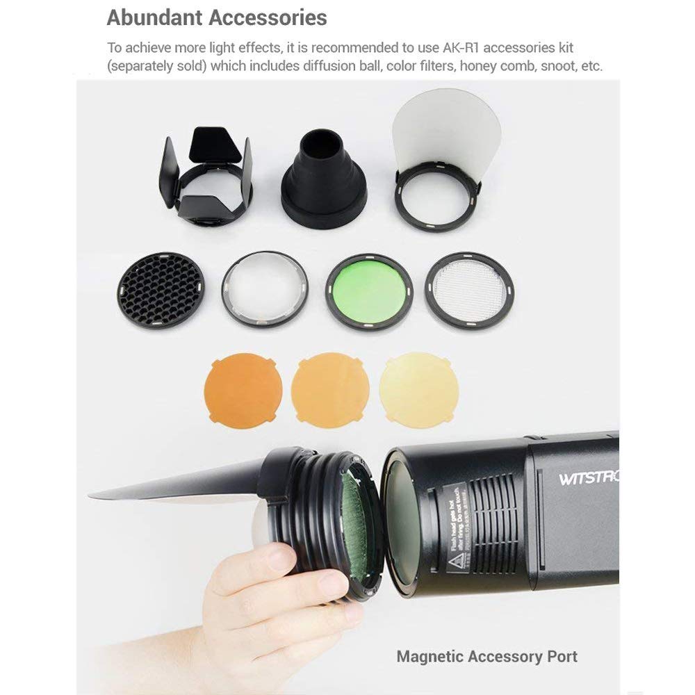 Testa flash rotonda H200R per PocketFlash AD200